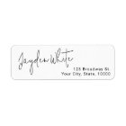 Simple Modern Script Graduate Return Address
