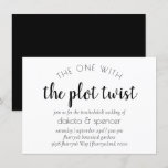 Simple Modern Script | One with Wedding Plot Twist Invitation