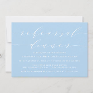 SIMPLE MODERN SCRIPT | REHEARSAL DINNER INVITATION