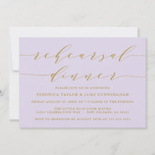 SIMPLE MODERN SCRIPT REHEARSAL DINNER INVITATION