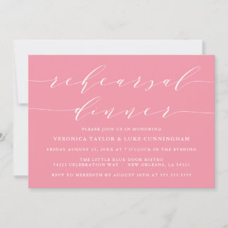 SIMPLE MODERN SCRIPT | REHEARSAL DINNER INVITATION