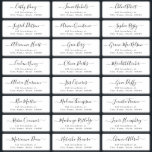 Simple modern script wedding guest address label<br><div class="desc">Minimalist wedding guess address label features modern script name and classy serif font address,  simple and elegant. Great for simple modern wedding.
See all the matching pieces in collection</div>