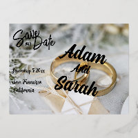 Simple Modern Script Wedding Save our Date