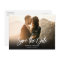 Simple Modern Script Wedding Save The Date Photo