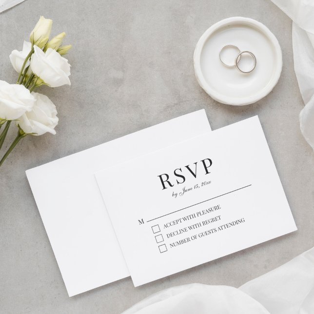 Simple Modern Scripty RSVP Card (Creator Uploaded)