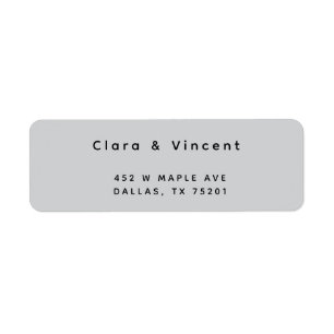 Simple Modern Sea Foam Return Address Label