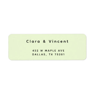 Simple Modern Sea Foam Return Address Label