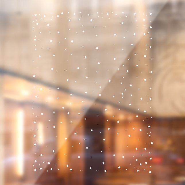 Simple Modern Snowfall Christmas Decor Window Cling (Sheet 2)
