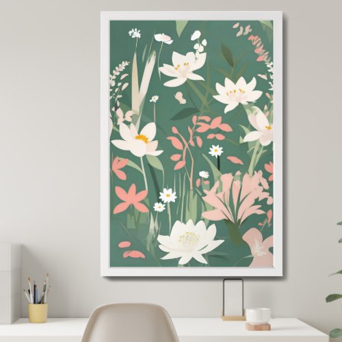 Simple Modern Spring Print Wall Decor