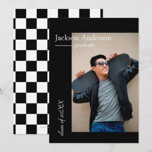 Simple Modern Squares - Graduation Announcement