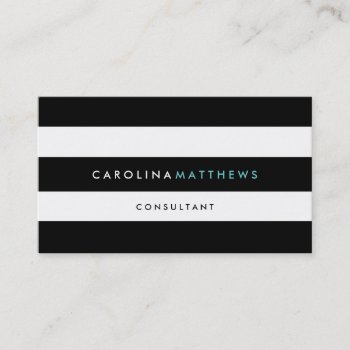 Simple Modern Stripes | Business Cards by monogramgallery at Zazzle