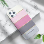 Simple Modern Stripes Personalized iPhone 15 Case<br><div class="desc">Modern and chic stripes with color accents design that you can personalized with your name,  monogram,  or text of your choice.</div>