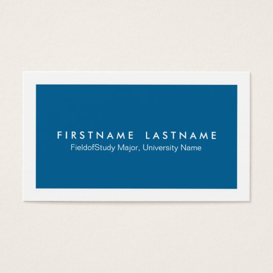 Simple Modern Student Business Cards