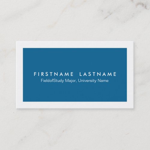 Simple Modern Student Business Cards