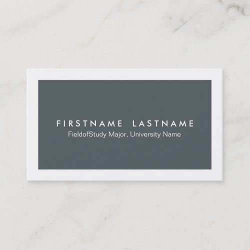 Simple Modern Student Business Cards