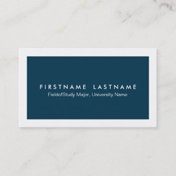 Simple Modern Student Business Cards by rheasdesigns at Zazzle