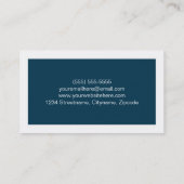 Simple Modern Student Business Cards (Back)