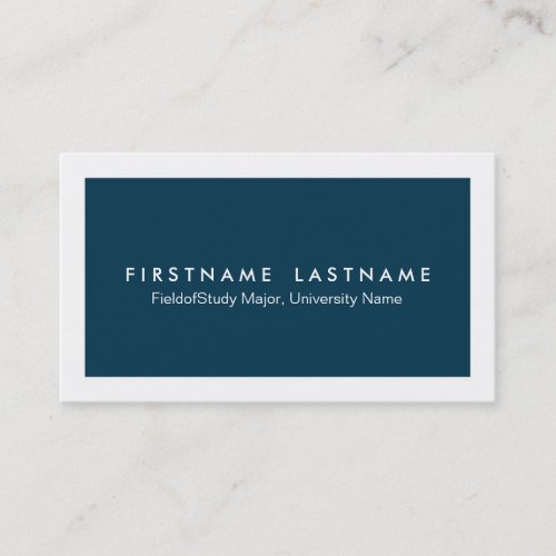 Simple Modern Student Business Cards