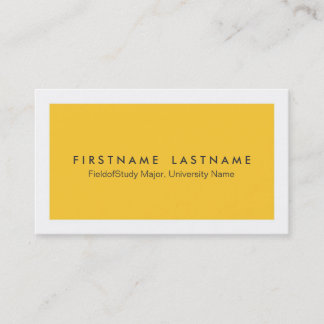 Simple Modern Student Business Cards