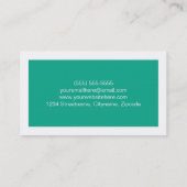 Simple Modern Student Business Cards (Back)