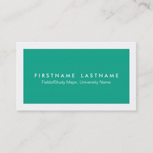 Simple Modern Student Business Cards
