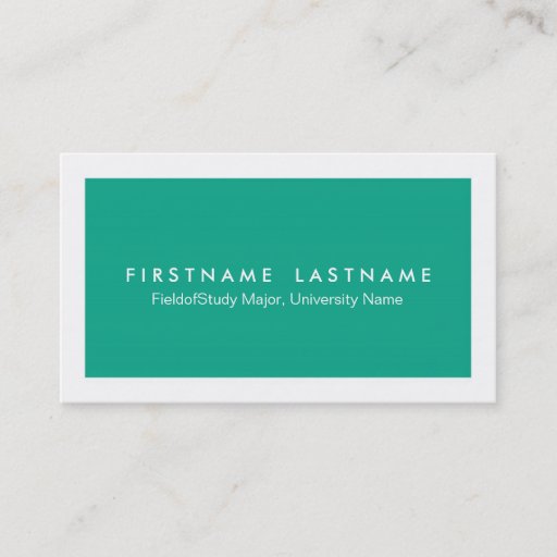 Customizable Simple Modern Student Business Cards