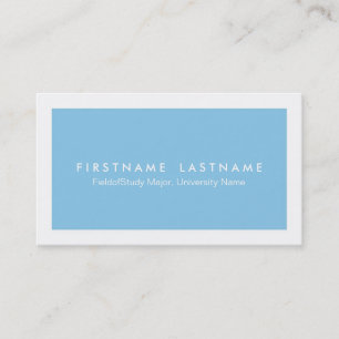 Simple Modern Student Business Cards