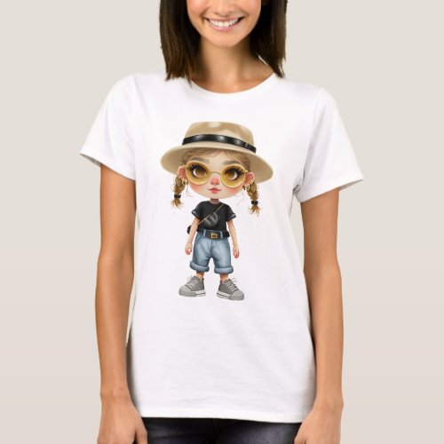 Simple Modern  Stylish Girl T_Shirt