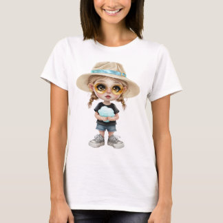 Simple Modern : Stylish Girl T-Shirt