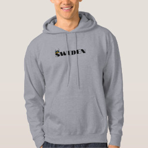 Simple Modern Sweden Swedish country Flag Souvenir Hoodie