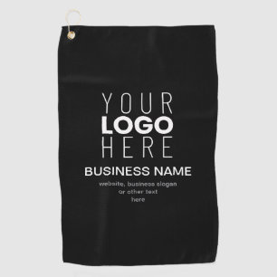 Simple Modern Template for Your Business Logo Golf Towel
