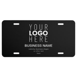 Simple Modern Template for Your Business Logo License Plate