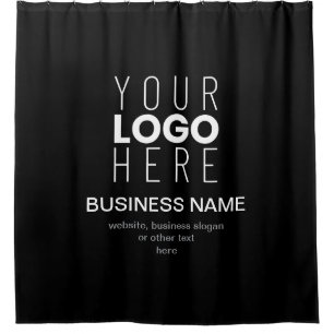Simple Modern Template for Your Business Logo Shower Curtain
