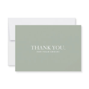 Simple Modern Thank You Business Card Design