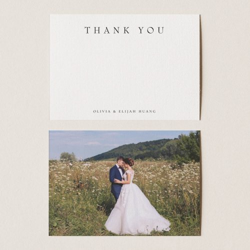 Simple Modern Thank You Note Card