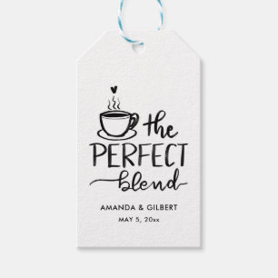 Simple Modern The Perfect Blend Script Gift Tags
