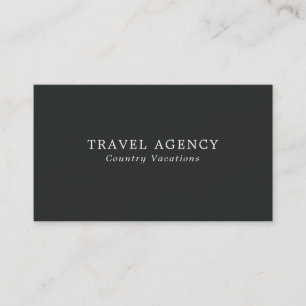 Simple & Modern Travel Agent Business Card