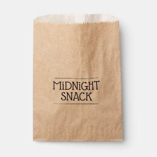 Simple Modern Treat Midnight Snack Party Treat Favor Bag