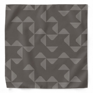 Simple, modern, trendy geometric graphic pattern bandana