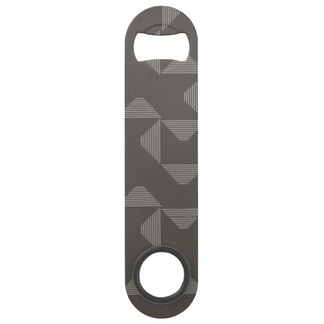 Simple, modern, trendy geometric graphic pattern bar key (Front)