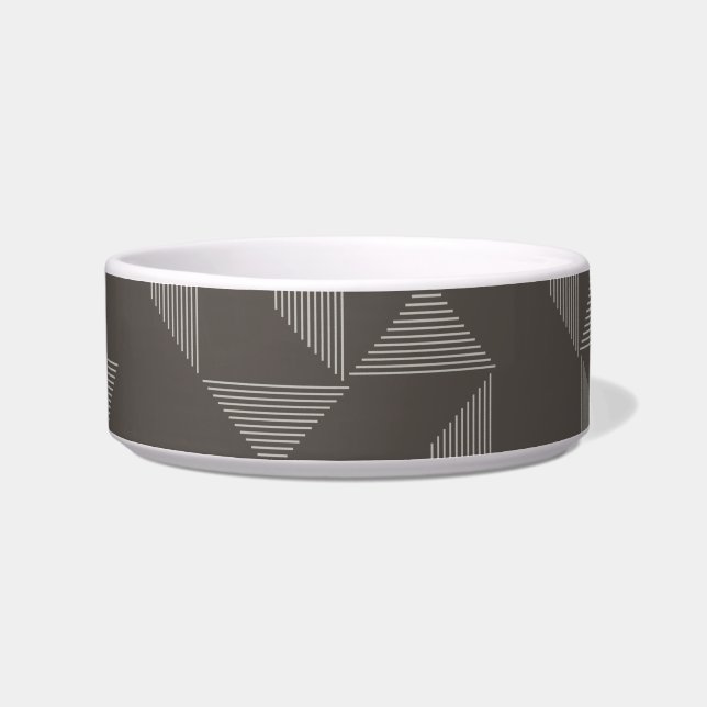 Simple, modern, trendy geometric graphic pattern bowl (Right)