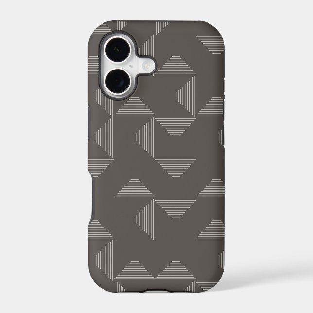 Simple, modern, trendy geometric graphic pattern iphone case (Back)
