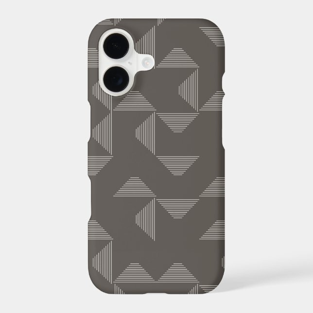 Simple, modern, trendy geometric graphic pattern iphone case (Back)