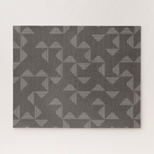 Simple, modern, trendy geometric graphic pattern jigsaw puzzle