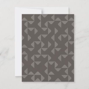 Simple, modern, trendy geometric graphic pattern note card