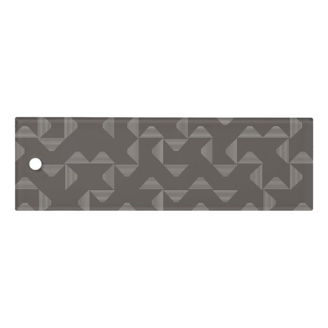 Simple, modern, trendy geometric graphic pattern ruler (Front)