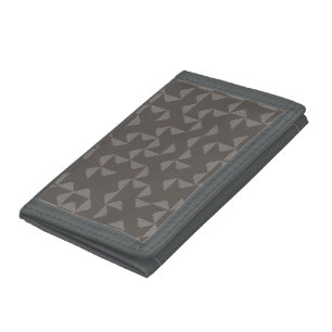Simple, modern, trendy geometric graphic pattern trifold wallet