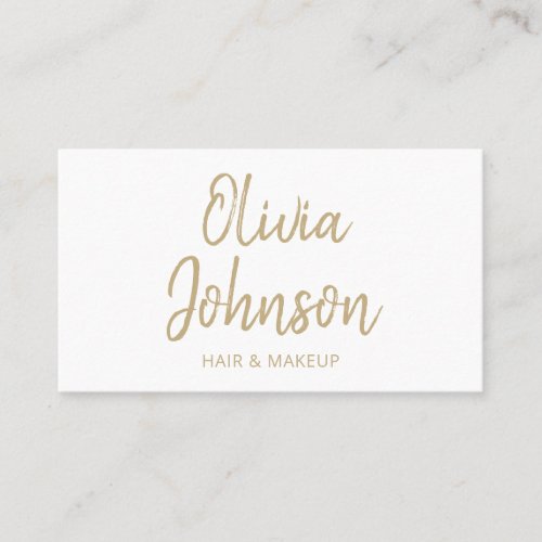 Simple Modern Trendy Hand Lettered Business Card