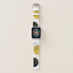 Simple, modern, trendy urban geometric graphic art apple watch band