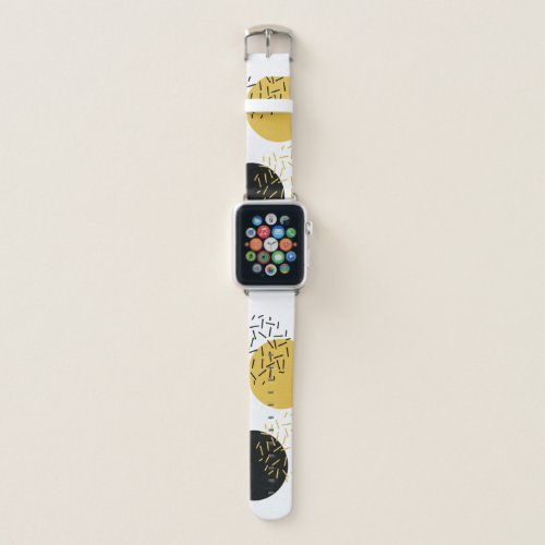 Simple modern trendy urban geometric graphic art apple watch band